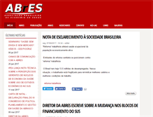 Tablet Screenshot of abresbrasil.org.br
